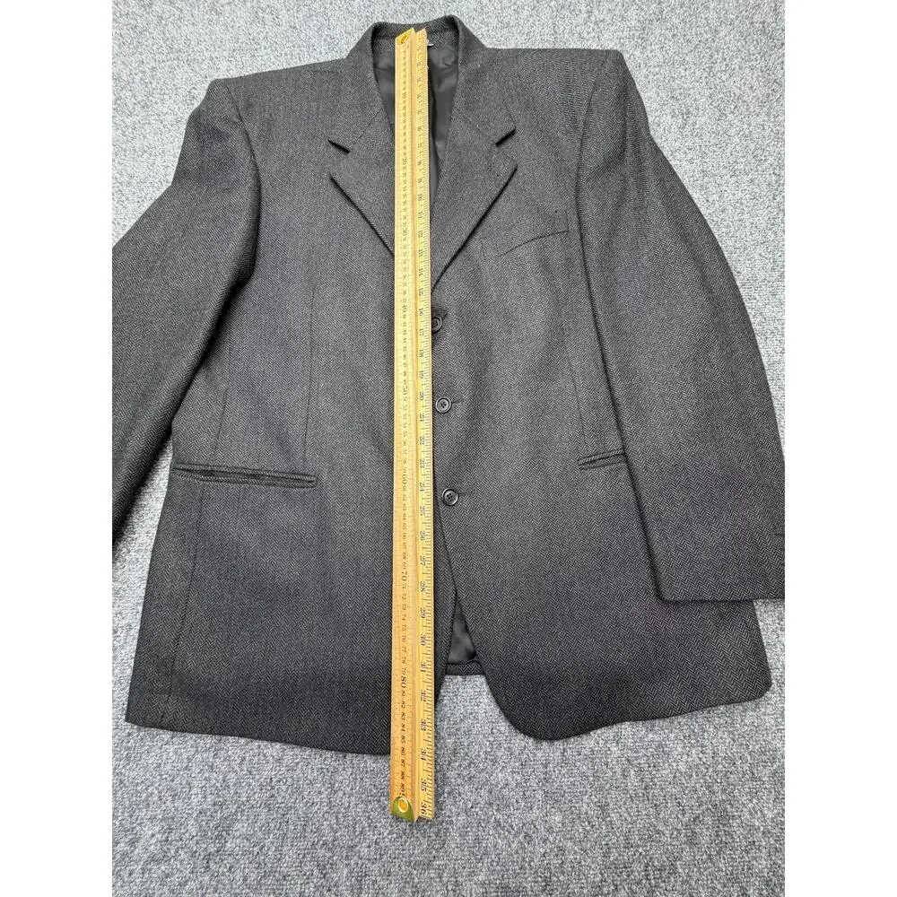 Vintage Today’s Man Sorrento 100% Cashmere Blazer 46R Italy Herringbone Luxury